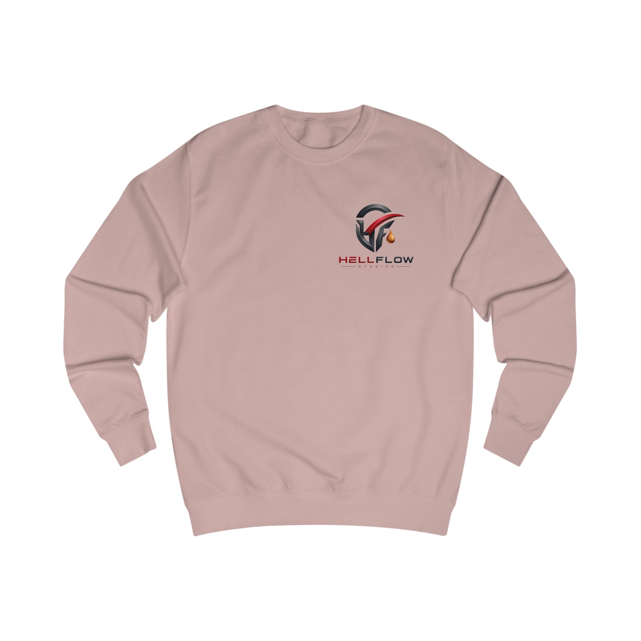 Hellflow Logo Sweatshirt - Minimal Graphic Crewneck for Gamers & Streetwear