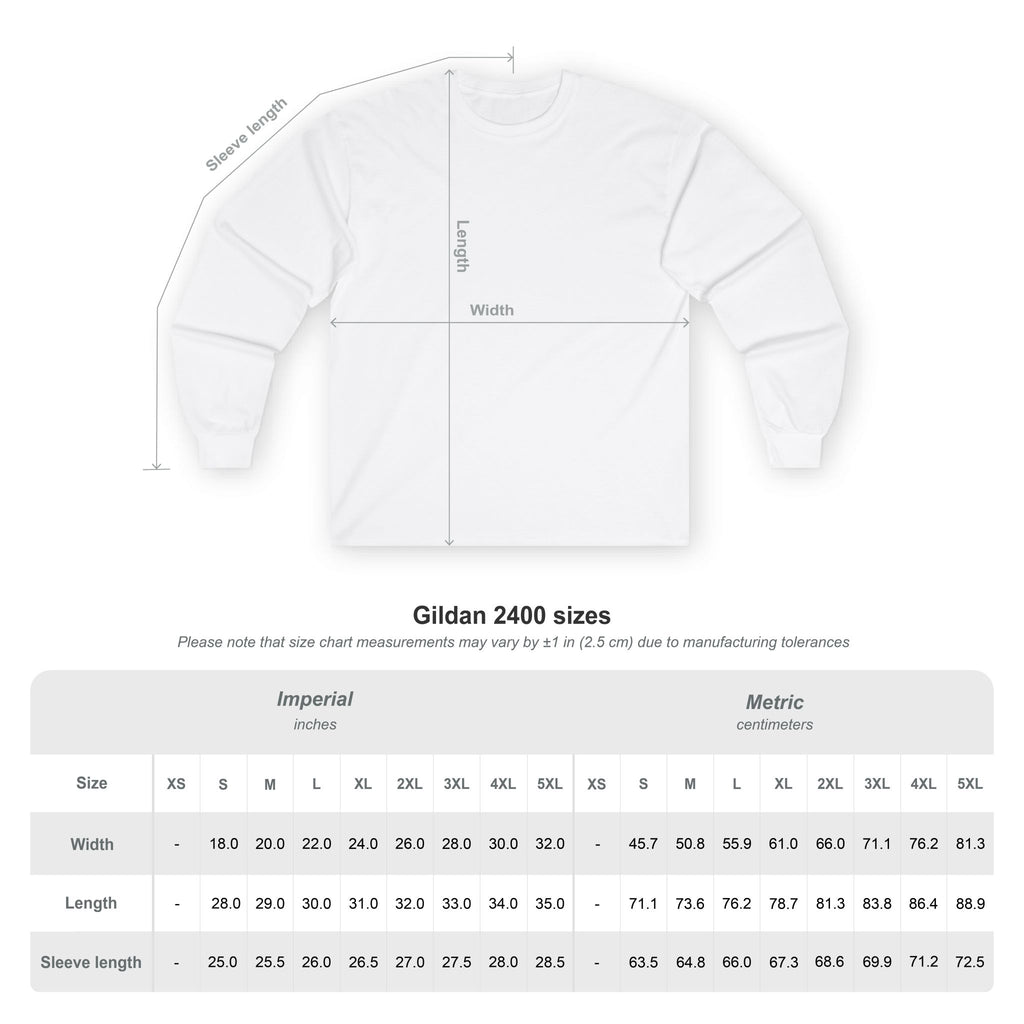 Minimalist Logo Long Sleeve Tee — 'RELAPSE' Chest Graphic