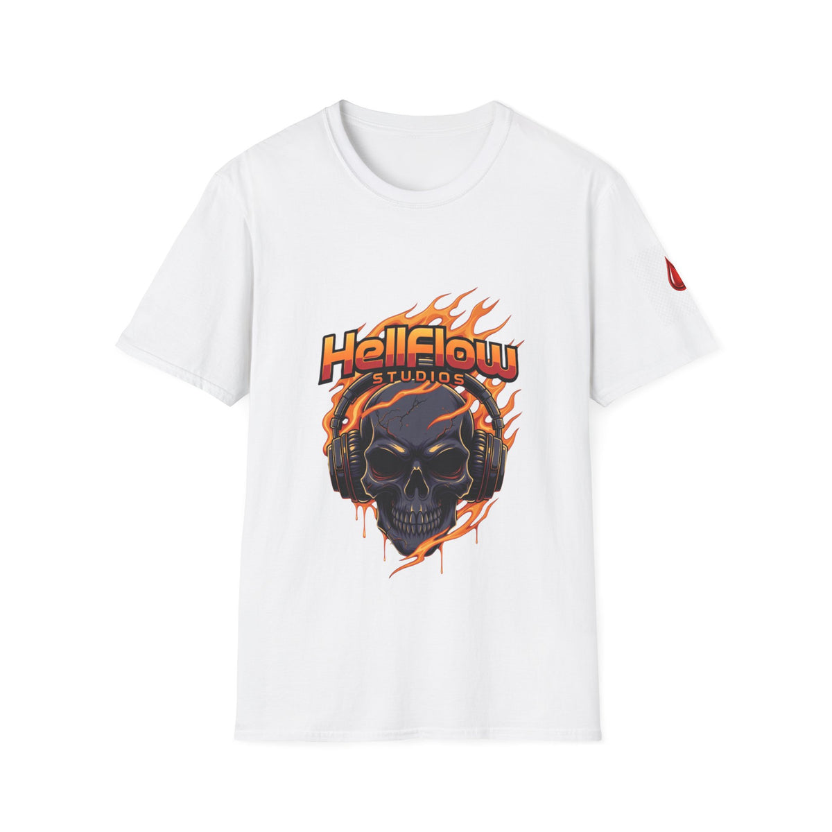 HellFlow Studios Flame Skull T-Shirt